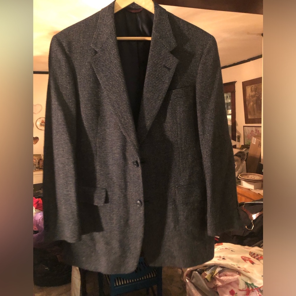 346 Brooks Brother wool glen plaid three button blazer - Sz 6